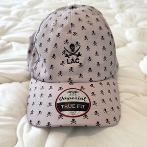 NWT Skull & Crossbones Imperial Strapback Hat - one size